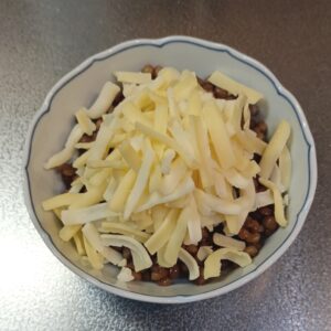 レンズ豆のチーズのせ