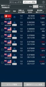 FX現在のポジション個別