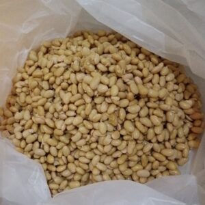 ゴミ袋で潰している様子　つぶす前