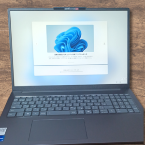 初期セットアップの様子。難しいところはありませんでした