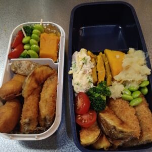 3月5日のおかず、白身魚のフライ