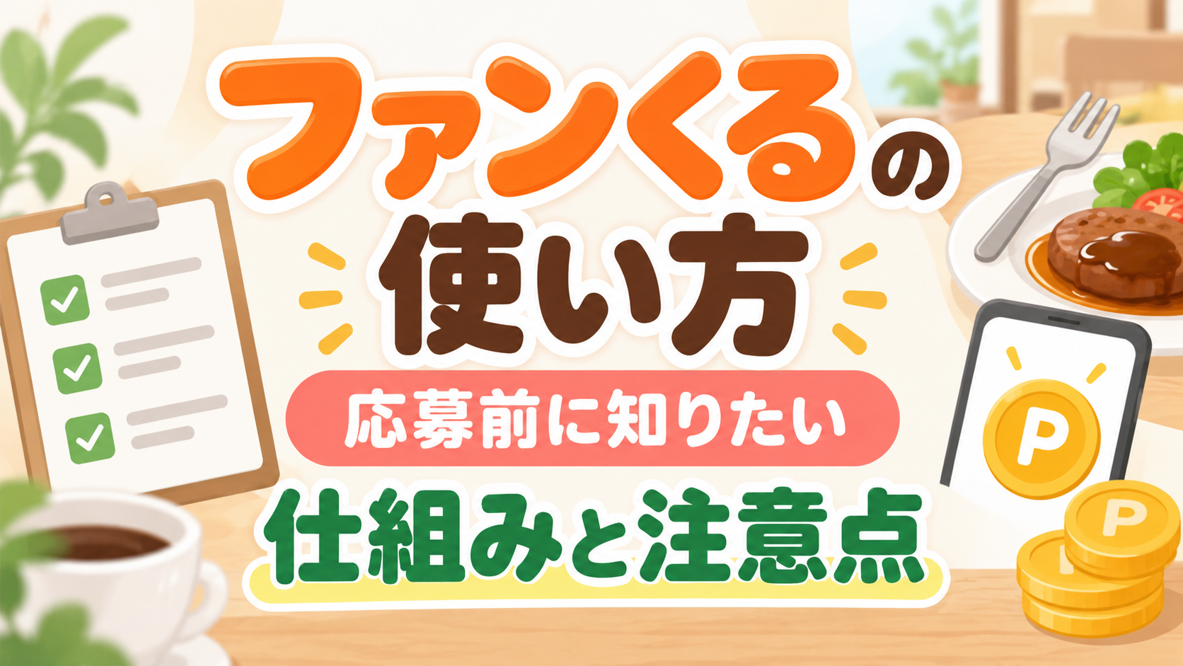 ファンくるの使い方｜モニター応募前に知りたい仕組みと注意点