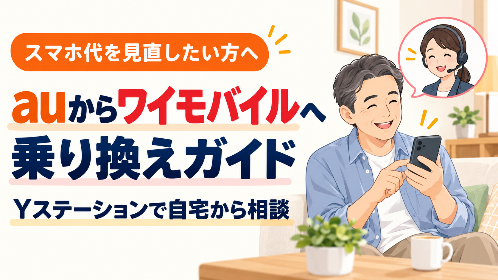 auからワイモバイルへ乗り換え｜Yステーションの相談・申込方法